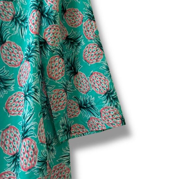 Miraclesuit Talbots pineapple party beach shirt dress coverup - Picture 6 of 8